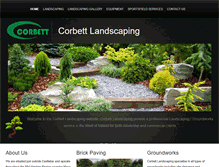 Tablet Screenshot of corbettlandscaping.com